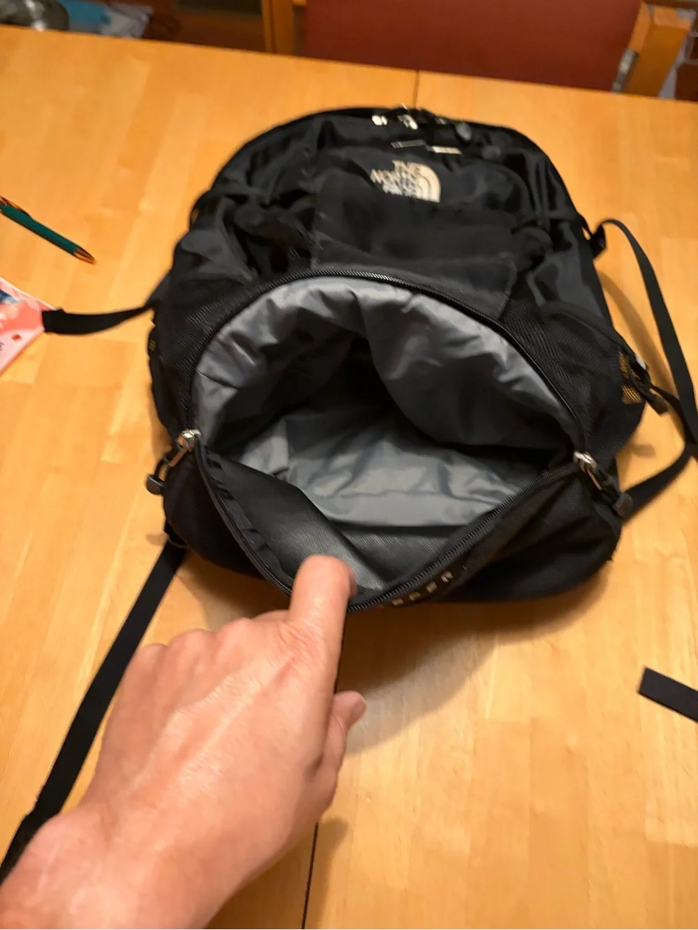 The North Face Black Sweeper Backpack with Mesh Side Pockets